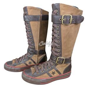 Converse 2005 Star 70 Vintage XXHI Buckle Knee High Suede Sneaker Boot 7 RARE